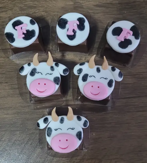 Bombom decorado Vaquinha