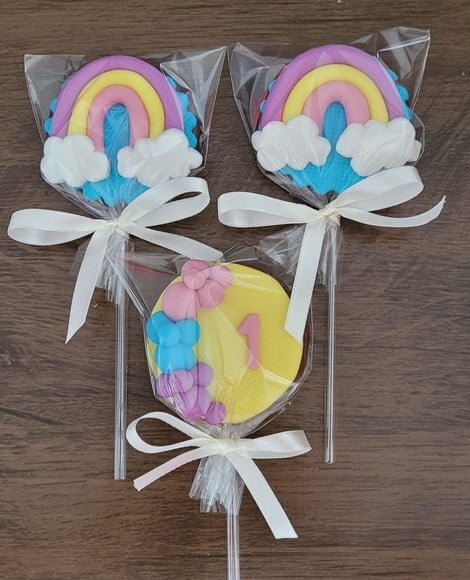 Pirulito de Chocolate - Arco-íris