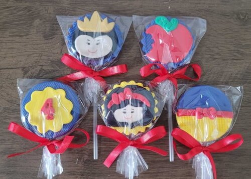 Pirulito de Chocolate - Branca de Neve