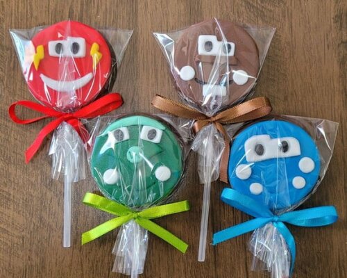 Pirulito de Chocolate - Carros