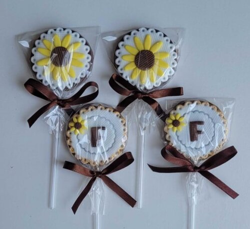 Pirulito de Chocolate - Girassol