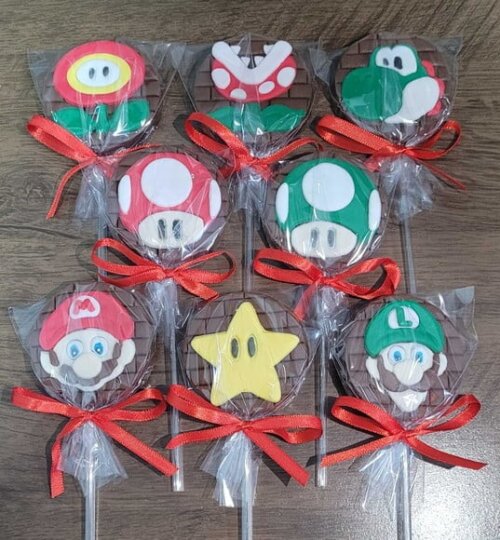 Pirulito de Chocolate - Mario Bros