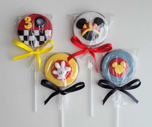 Pirulito de Chocolate - Mickey Sobre Rodas