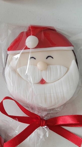 Pirulito de Chocolate - Natal Papai Noel