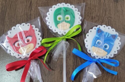 Pirulito de Chocolate - Pj Mask