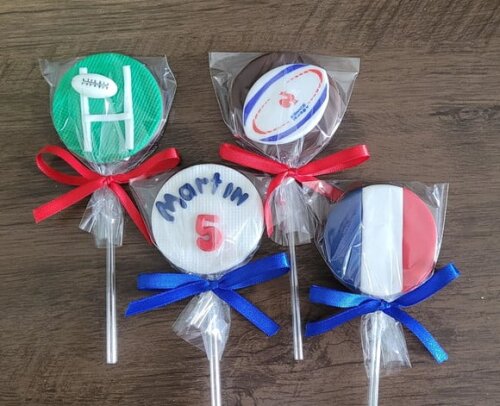Pirulito de Chocolate - Rugby