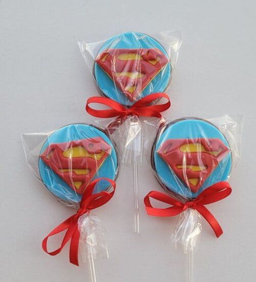 Pirulito de Chocolate - Superman Heróis