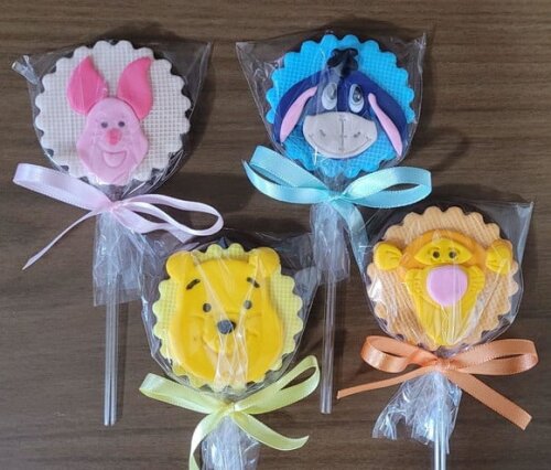 Pirulito de Chocolate - Ursinho Pooh