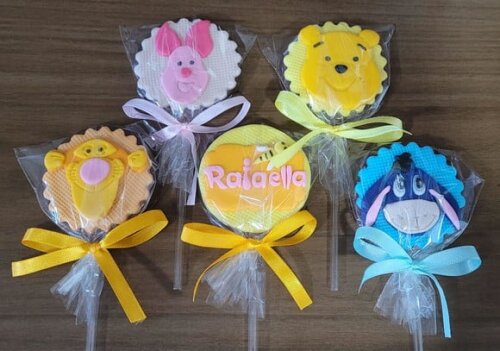 Pirulito de Chocolate - Ursinho Pooh