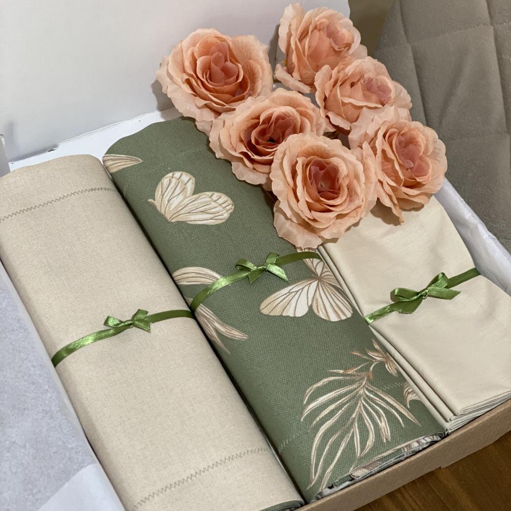 Kit mesa posta completo para 6 lugares