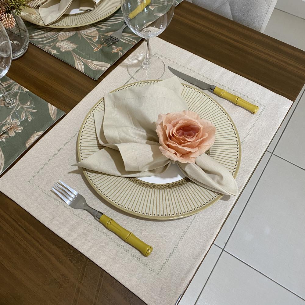 Kit mesa posta completo para 6 lugares