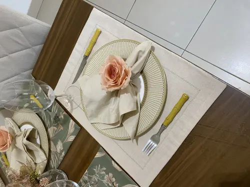 Kit mesa posta completo para 6 lugares