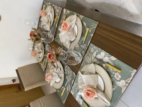 Kit mesa posta completo para 6 lugares