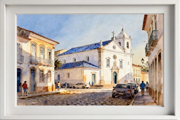 Kit 2 Quadros Aquarela Cidades Históricas - Frete Único 7-8
