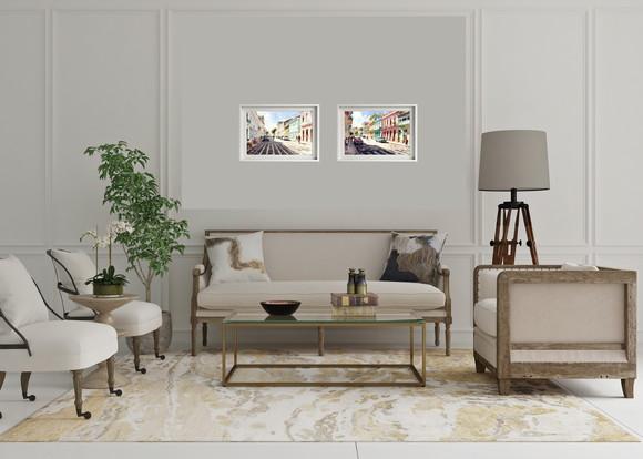 Quadro Paisagem de Olinda Pe Aquarela - Decoração Ol04