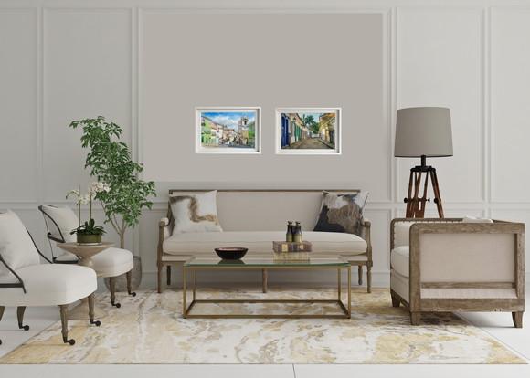 Quadro Paisagem de Parati Rj Aquarela - Decoração 01