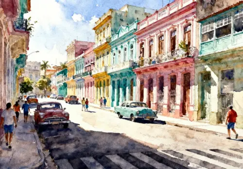 Kit 2 Quadros Aquarela Olinda Pe - Frete Único 3-4