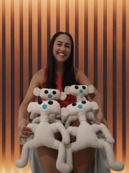1 Bear Alpha Roblox em Feltro 32 cm