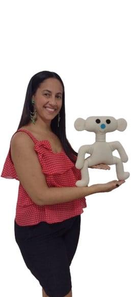 1 Bear Alpha Roblox em Feltro 32 cm