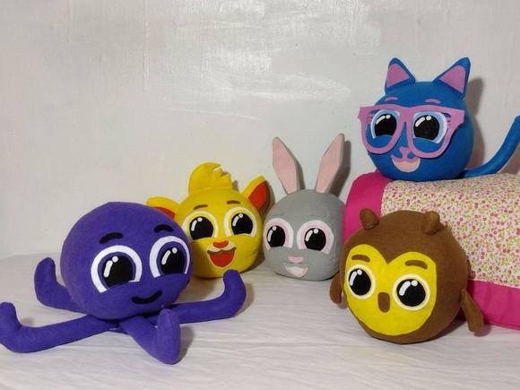 1 Bolofos de Feltro (1 Boneco Tam 15x15
