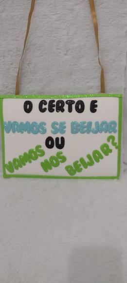 1 Plaquinha Carnaval Diversas (faço Qualquer Frase)