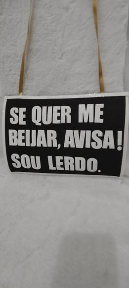 1 Plaquinha Carnaval Diversas (faço Qualquer Frase)