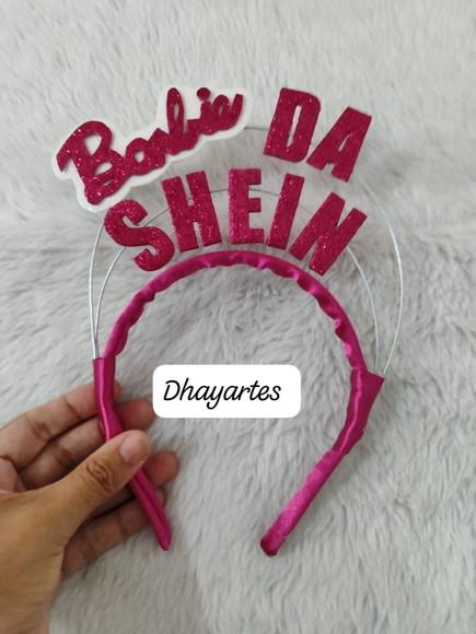 1 Tiara Barbie (pode Mudar Frase)