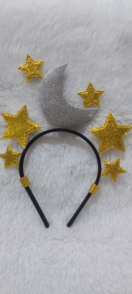 1 Tiara Estrelas e Lua (pode Mudar a Cor)