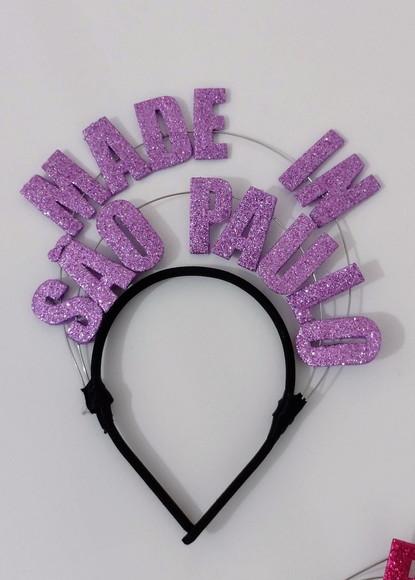 1 Tiara Made In (faço Qualquer Palavra/cor)