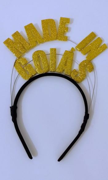 1 Tiara Made In (faço Qualquer Palavra/cor)