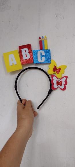 1 Tiara Personalizada Abc para Formatura Escolar