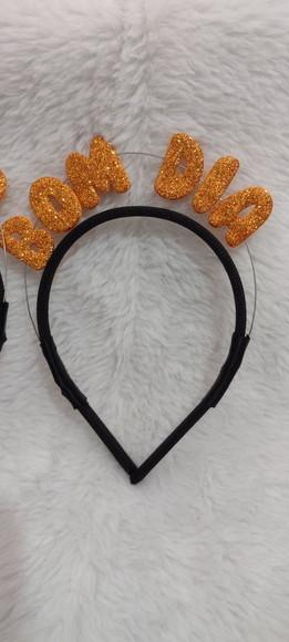 1 Tiara Personalizada Bom Dia (faço Qualquer Frase)