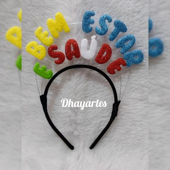 1 Tiara Personalizada com Frases, Palavras para Empresta