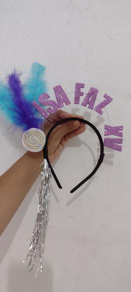 1 Tiara Personalizada Frases/ Faço Qualquer Frase