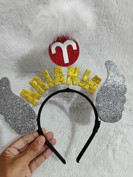 1 Tiara Signo Libras Faço Qualquer Signo