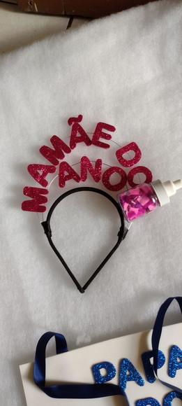 1 Tiara Vovó ou Mamãe do Ano (tiara)
