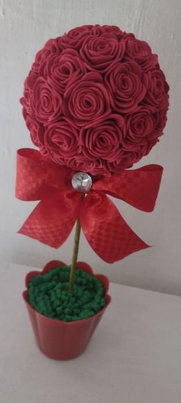 11 Topiaria Rosas(pode Mudar Cor)
