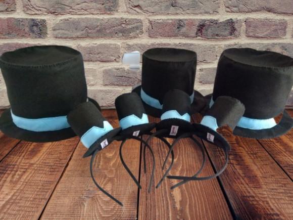 2 Cartolas+ 1 Tiara Feltro Mundo Bita