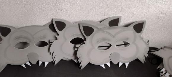 20 MASCARAS Lobo e loba