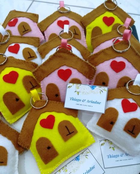 30 Chaveiros Casinha.lembrancinha Casamento,chá de Casa Nova