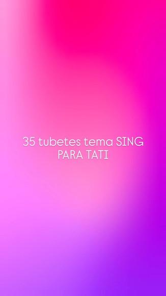 35 Tubetes Personalizados Sing