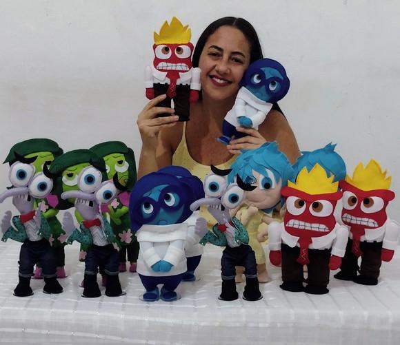 6 Bonecos das Emoções Divertidamente 1