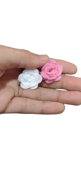 Florzinhas de Feltro Aspiral 6cm (11 Flores )