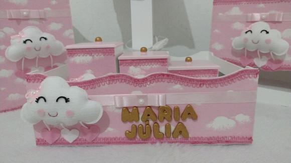 Kit Higiene mdf Chuva de Amor
