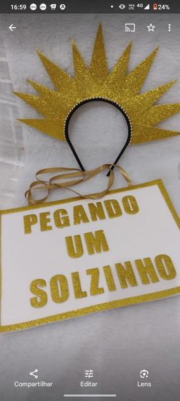 Plaquinhas de Carnaval Sol+ Brinco Sol