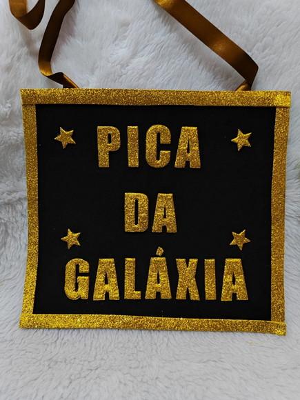 Tiara+plaquinha Carnaval Galáxia (faço Qualquer Frase)