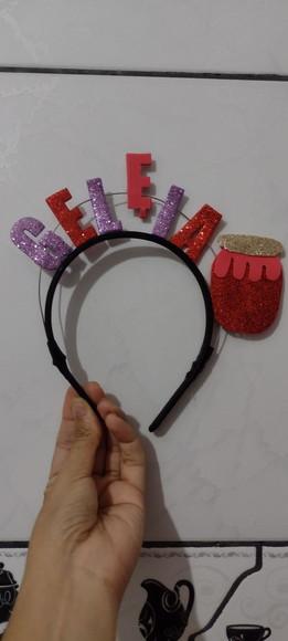 Tiara+plaquinha Personalizada com Frases para Festas