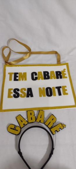 Tiara+plaquinha Personalizada com Frases para Festas