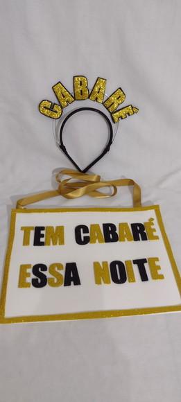 Tiara+plaquinha Personalizada com Frases para Festas