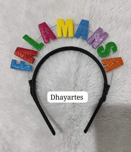 Tiaras Personalizadas com Frases, Palavras